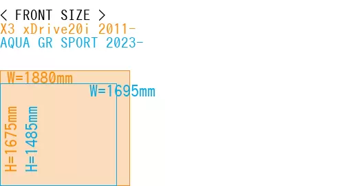 #X3 xDrive20i 2011- + AQUA GR SPORT 2023-
